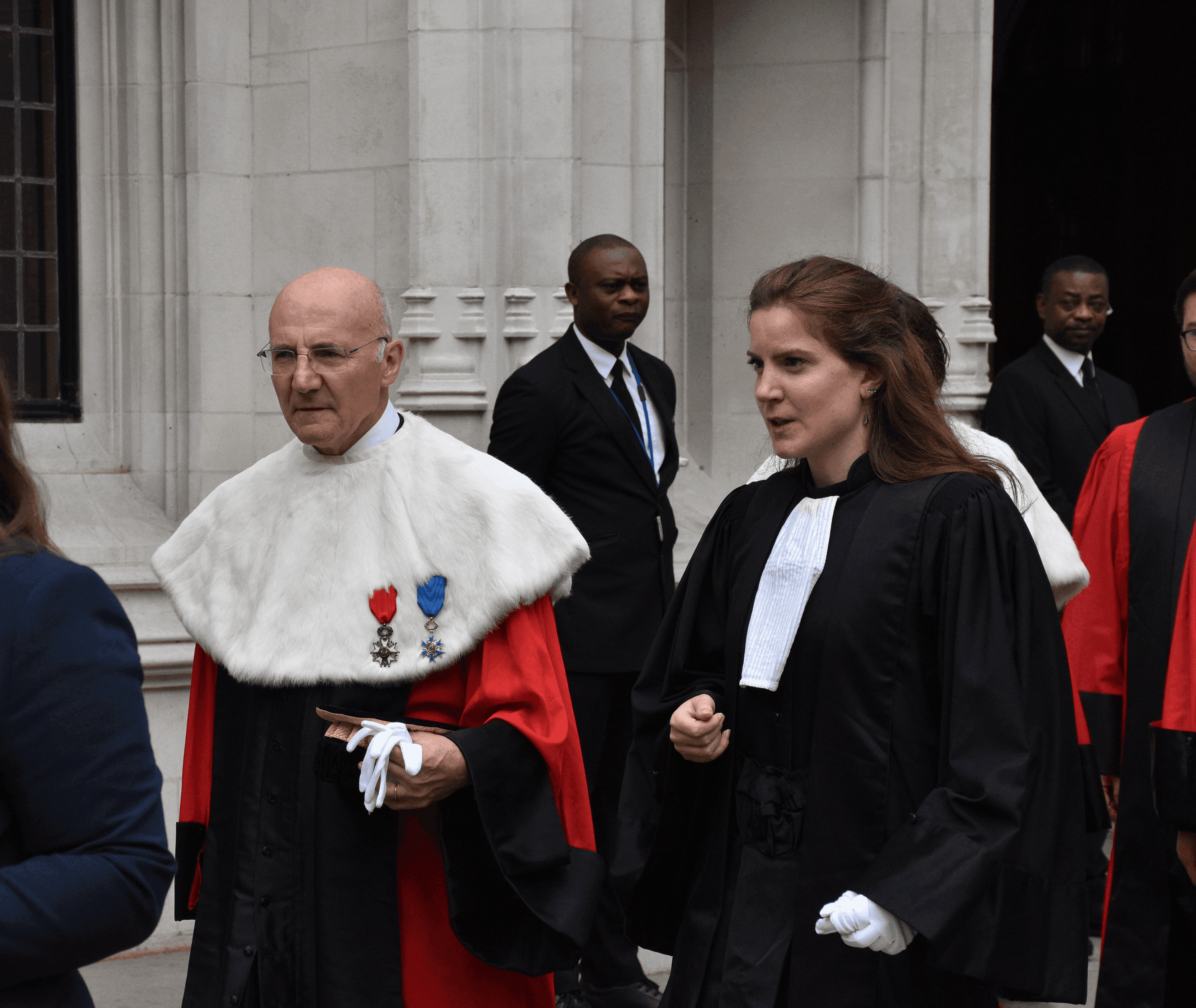 Judges from the Cour de cassation process from the UK Supreme Court to the Opening of the Legal Year ceremony